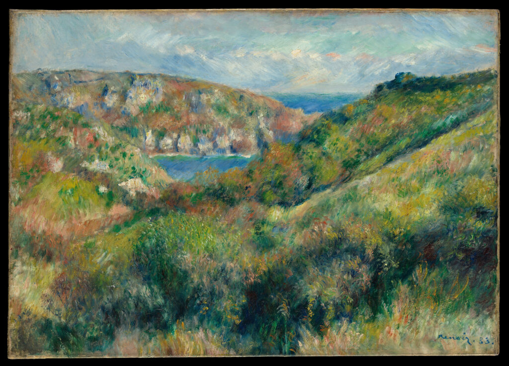 Auguste_Renoir_Hills_around_the_Bay_of_Moulin_Huet,_Guernsey-437431_image